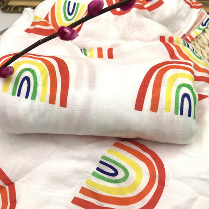 Baby Bamboo Fiber Swaddle Blanket .
