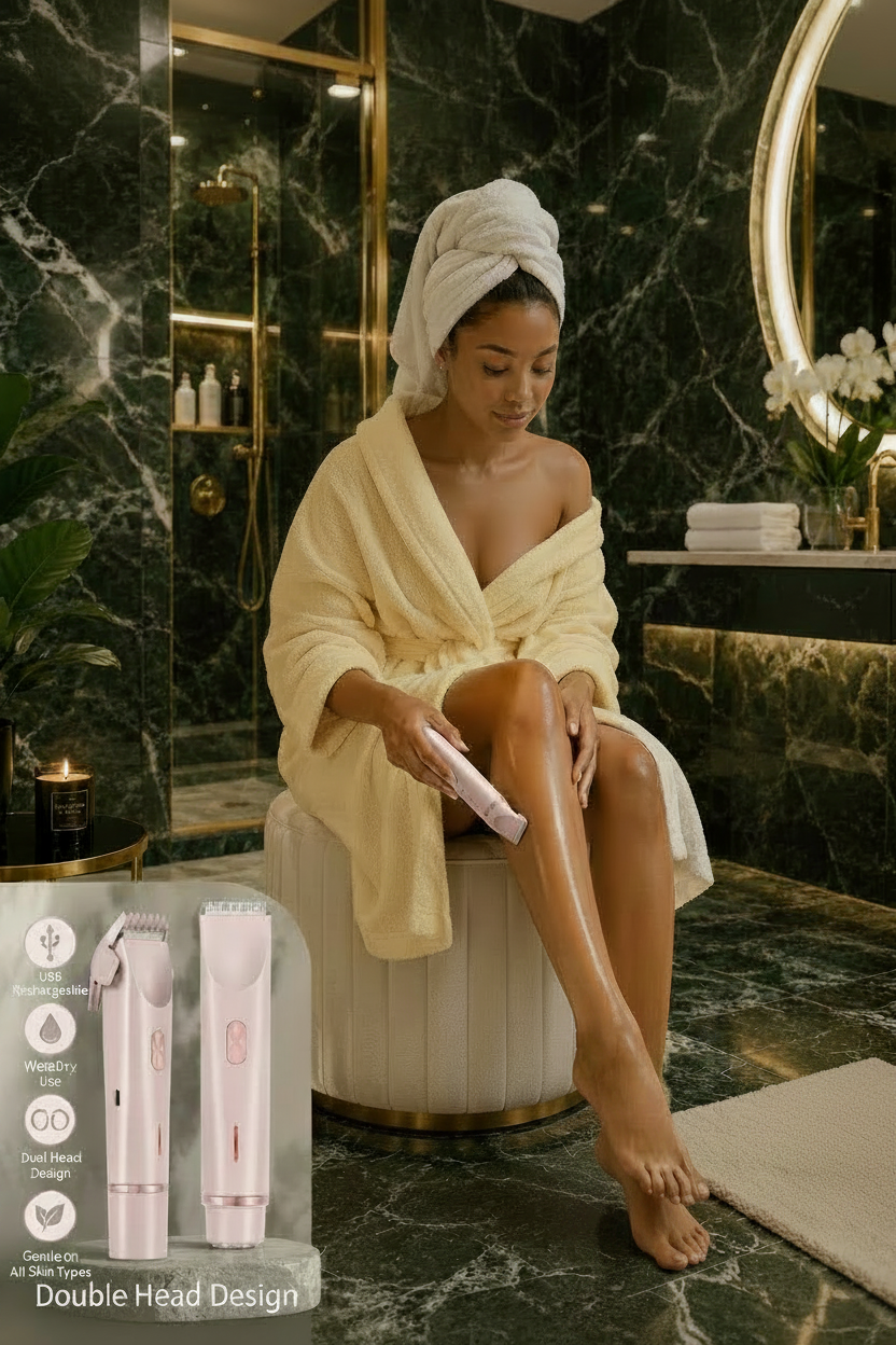 Hair Removal Shaver - No Slippers on Feet