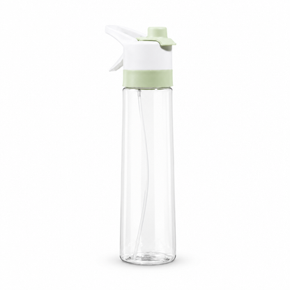 Tritan green AquaBoost sports water bottle on a white background
