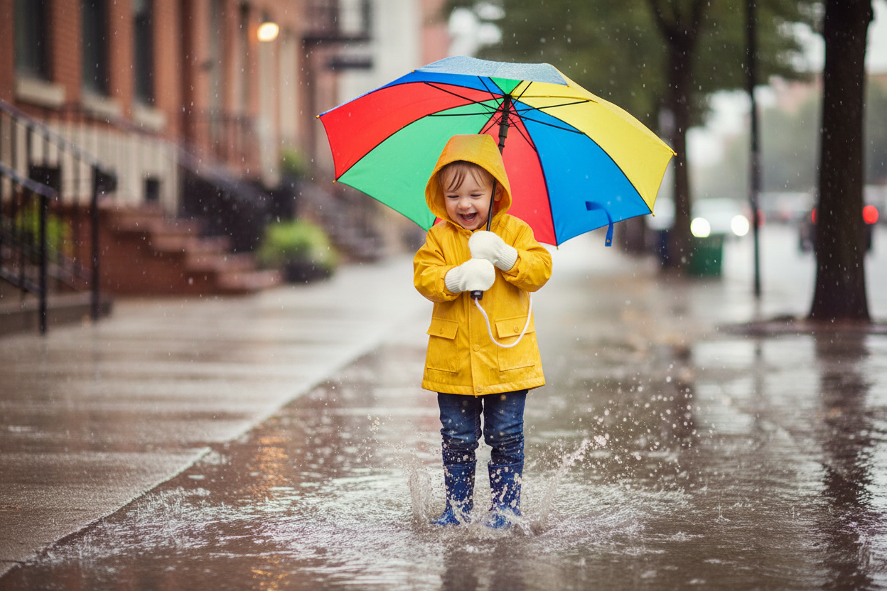Kids Gloves Rainy Day