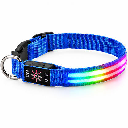 Multi-color collar on white background