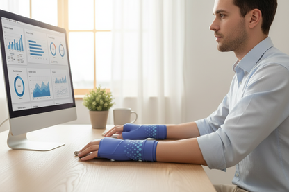 ReviveGel Compression Gloves - Office Lifestyle