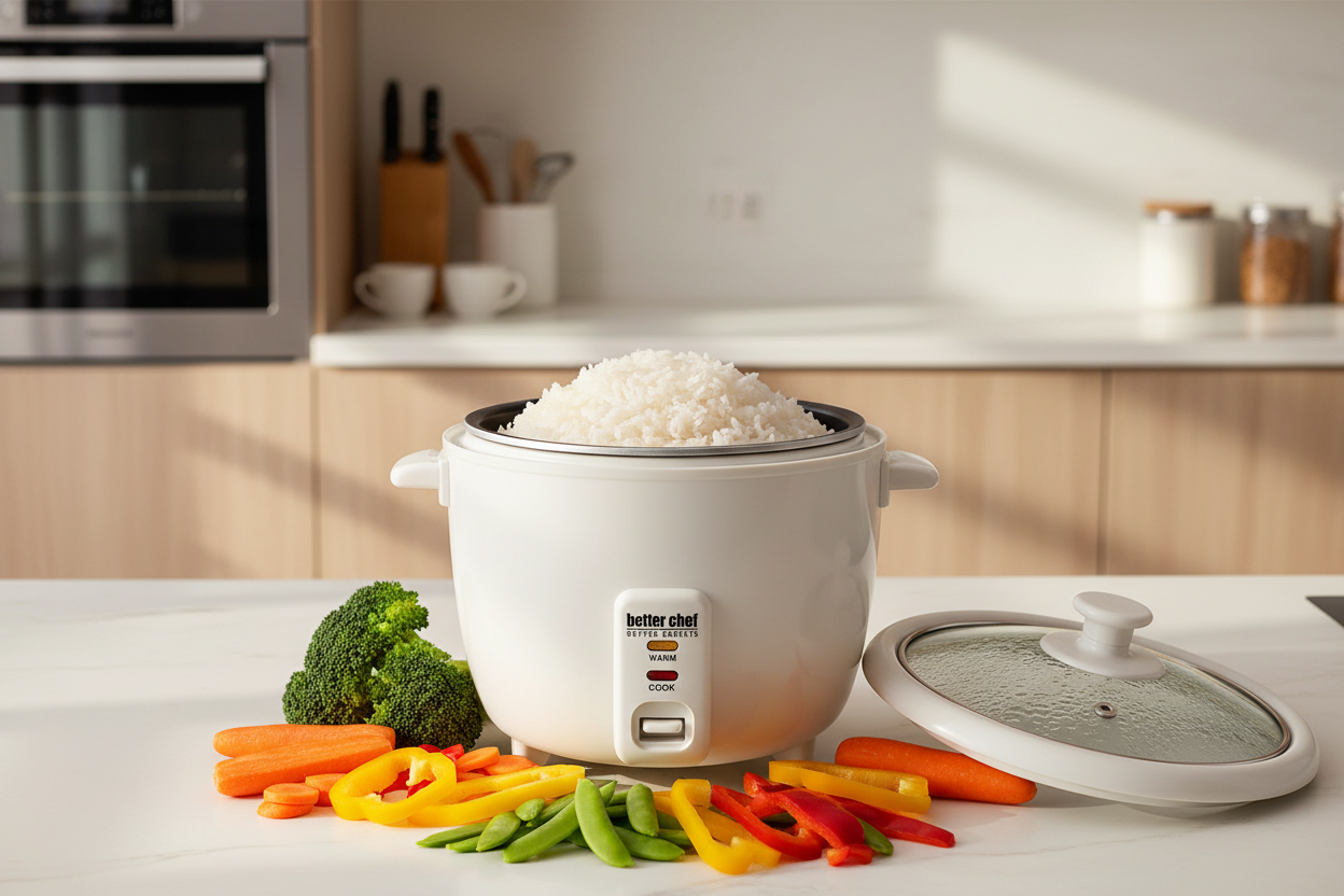 Rice Cooker with Veggies