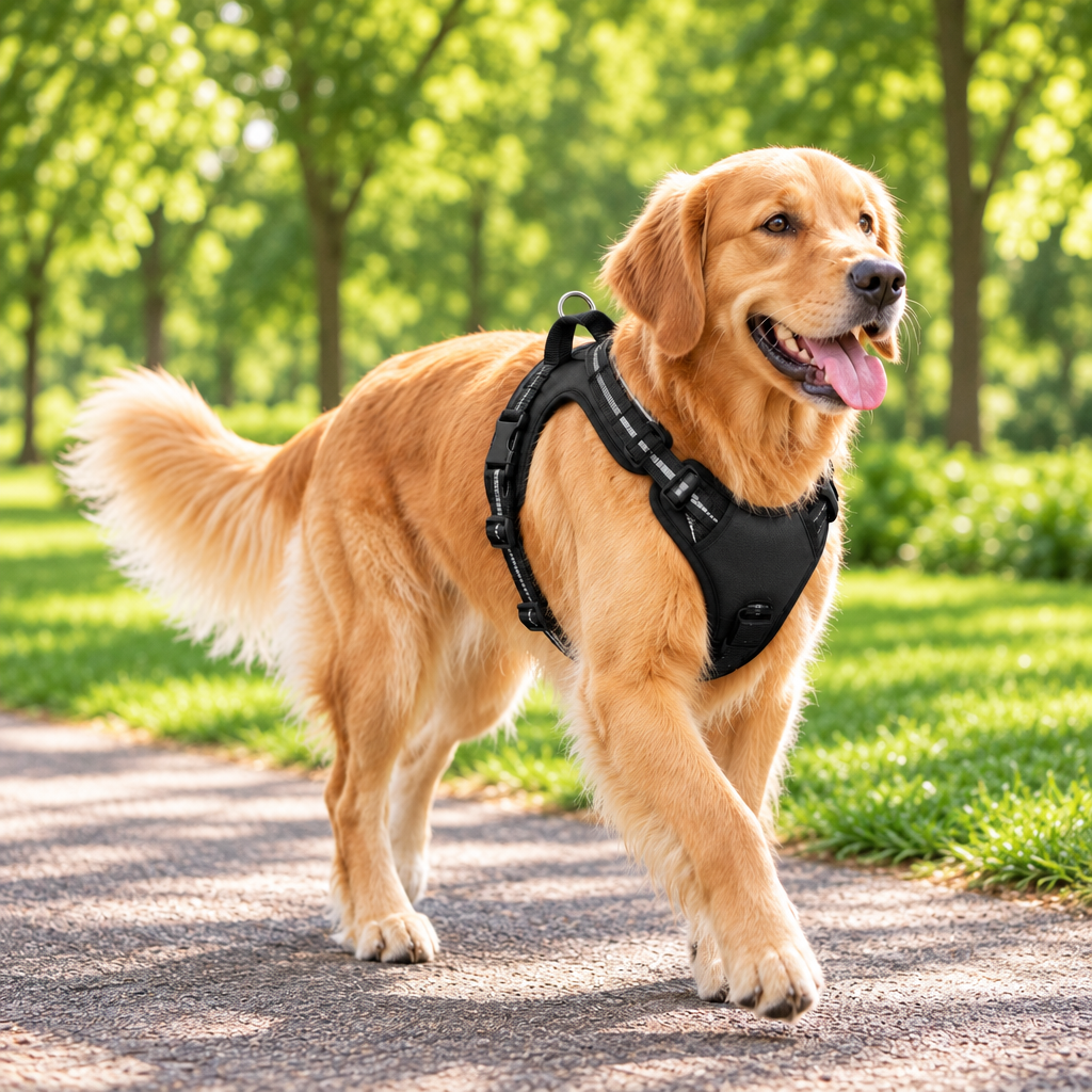 Square lifestyle image of the dog harness