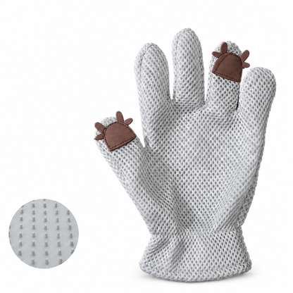 Pet Grooming Gloves – Deshedding & Massage Gloves for Cats & Dogs