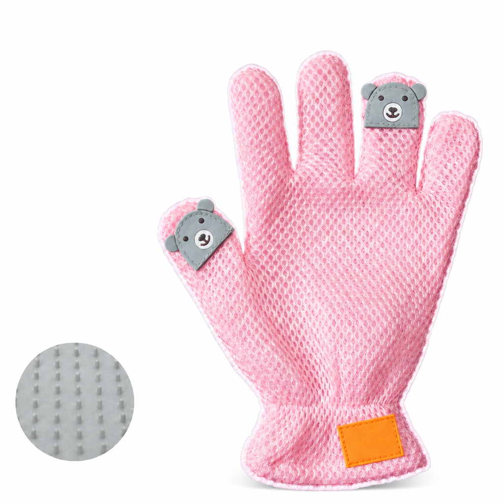 Pet Grooming Gloves – Deshedding & Massage Gloves for Cats & Dogs