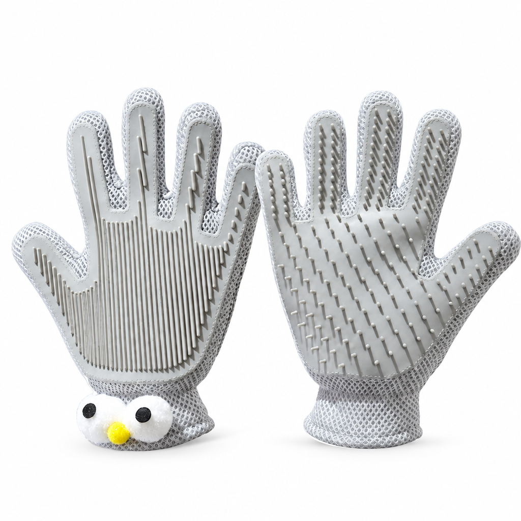 Pet Grooming Gloves – Deshedding & Massage Gloves for Cats & Dogs