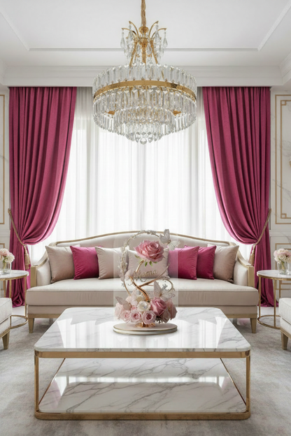 Timeless Acrylic Rose Display - Luxury Living Room v2